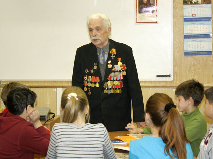 Встреча ветеранов со школьниками